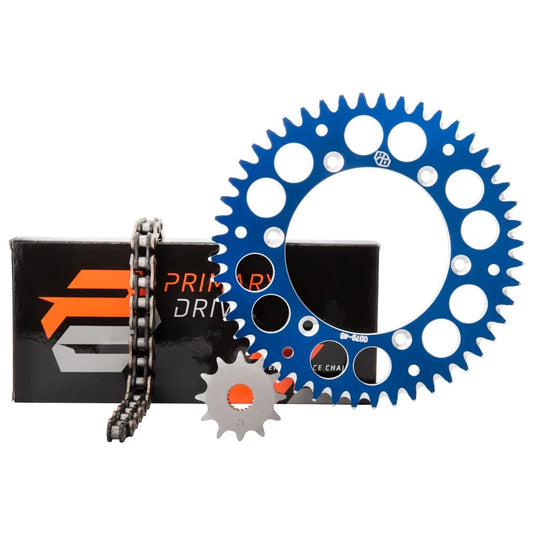 Primary Drive Alloy Kit & X-Ring Chain Blue Rear Sizeprocket For YAMAHA WR250F 2020-2022