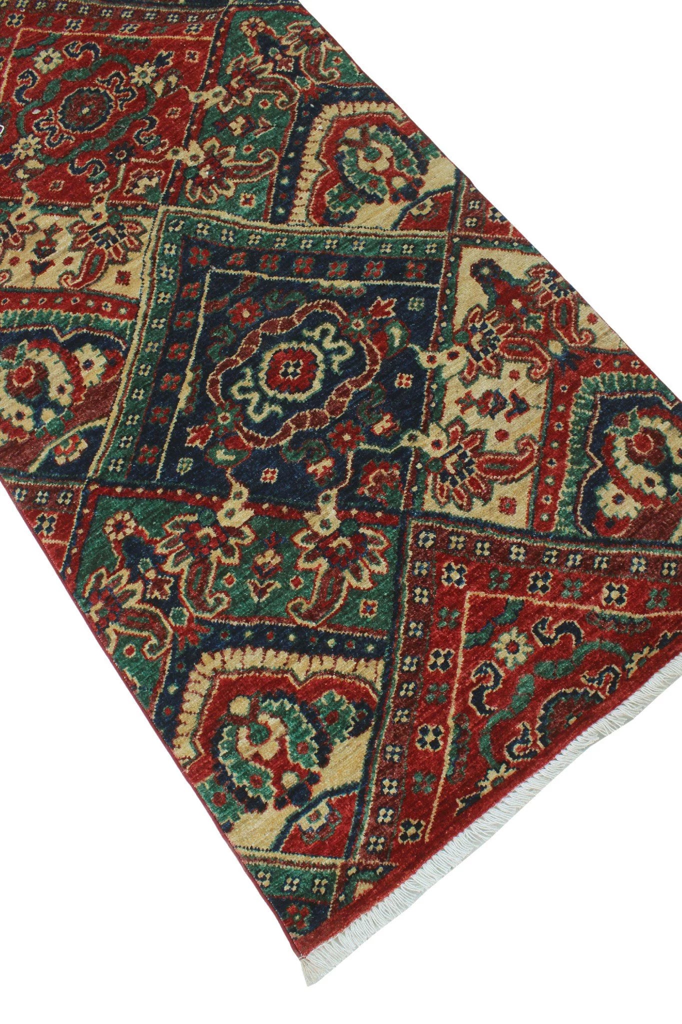 Aria Muiz Red/Blue Runner, 2'6" x 18'6"