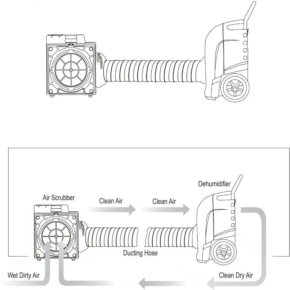 XPOWER XD-125 125-Pint Commercial Dehumidifier with Automatic Purge Pump and Drainage Hose