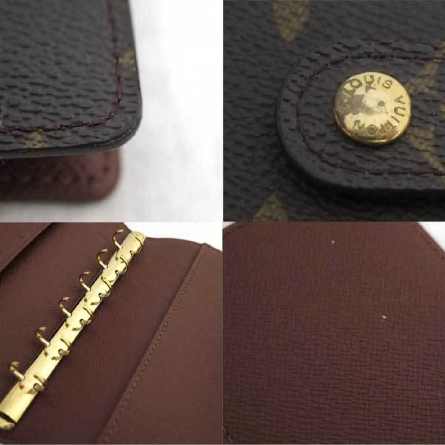 Pre-Owned Louis Vuitton LOUISize VUITTON Notebook Cover Monogram Agenda PM Canvas Brown Unisex R20005 (Good)