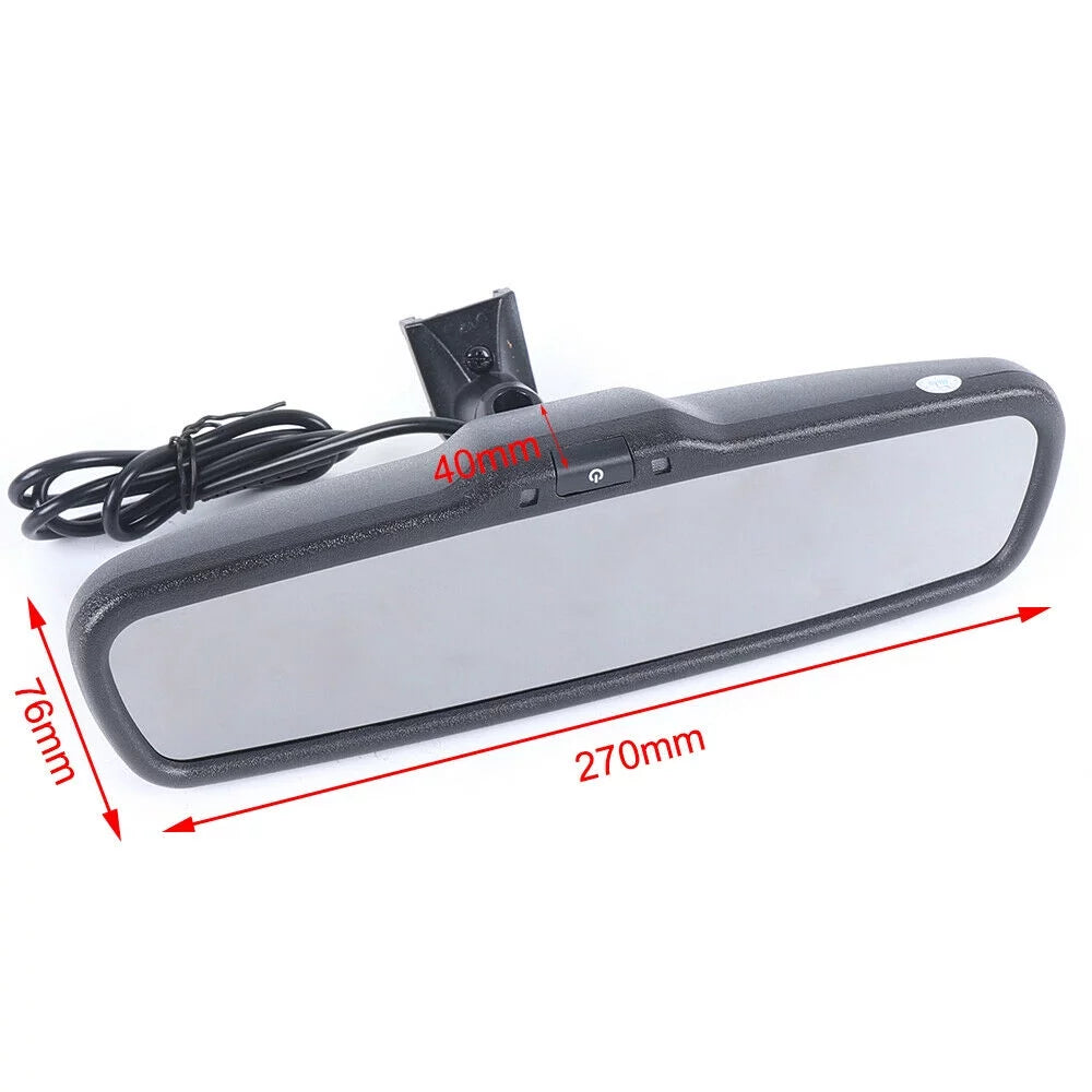 4.3" Rear View LCD TFT Mirror Monitor For Backup Camera Parking Reverse +Bracket 4.3" Car Rear View Monitor Mirror For Reverse Parking Backup Camera With Bracket