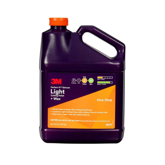 3M  36111; Gelcoat Light Cut Polish-Wax Gallon