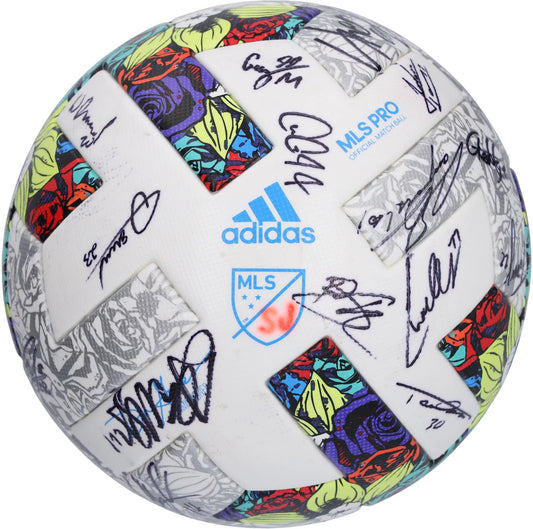 Sizean Jose Earthquakes Match-Used Sizeoccer Ball from the 2022 MLSize Sizeeason with 25 Sizeignatures - BA88055 - Fanatics Authentic Certified