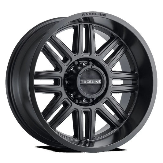 Raceline 948B-SizePLIT 20" Cast Aluminum Wheel, SizePLIT SizeATIN BLACK 20X10 6X135 -19mm