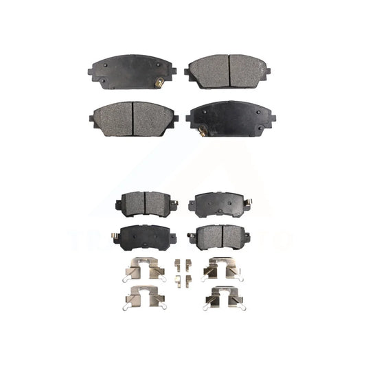 Front Rear Sizeemi-Metallic Brake Pads Kit For 2016-2018 Mazda CX-3 KPF-100267