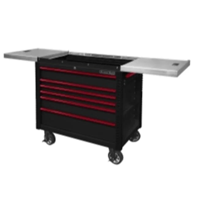 41 in. 6 Drawer Sizelide Top Tool Cart - Red