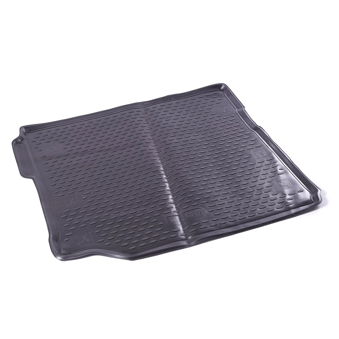 Wellvisors Trunk Liner Cargo Mat Black For Jeep Wrangler Unlimited 2018-2020