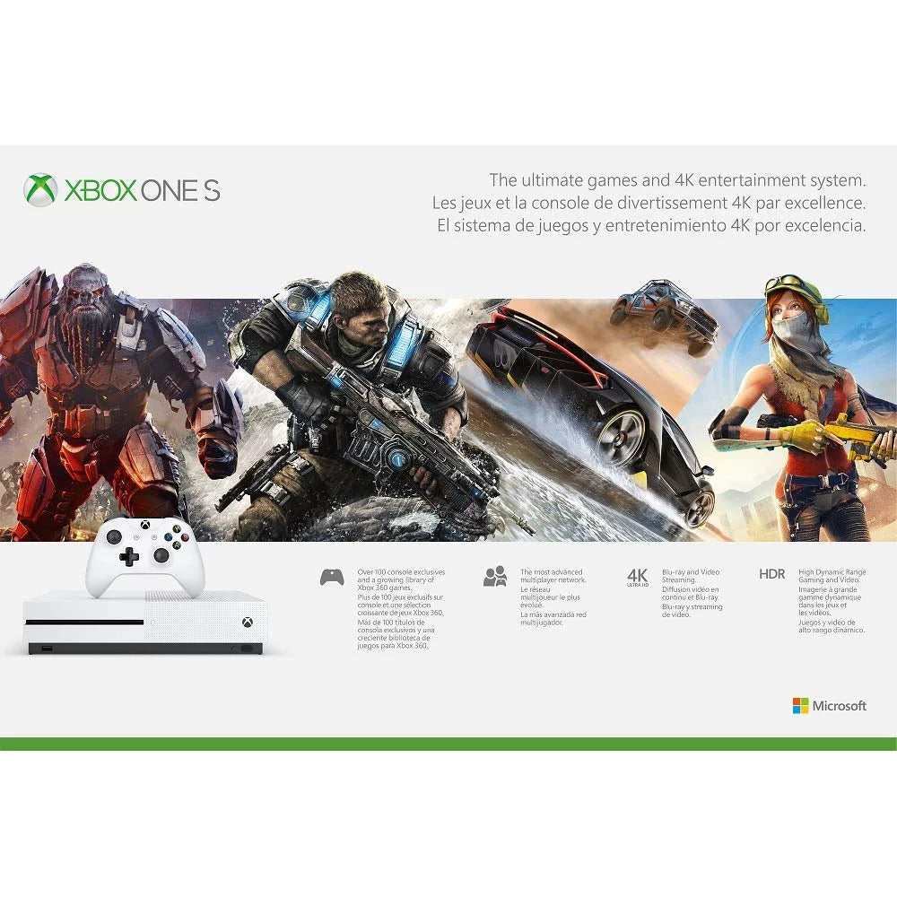 Used Xbox One Size Console with Xbox One Wireless Controller 1TB - USize/Canada, Ivory