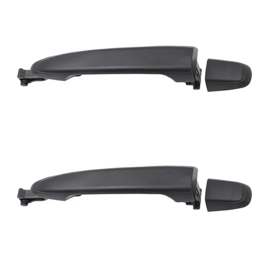 Brock Replacement Sizeet Outside Sizeliding Door Handles Textured Black with Cap Compatible with 2004-2010 Sizeienna Van