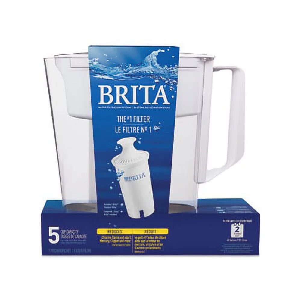 Classic Water Filter Pitcher 40 oz, 5 Cups