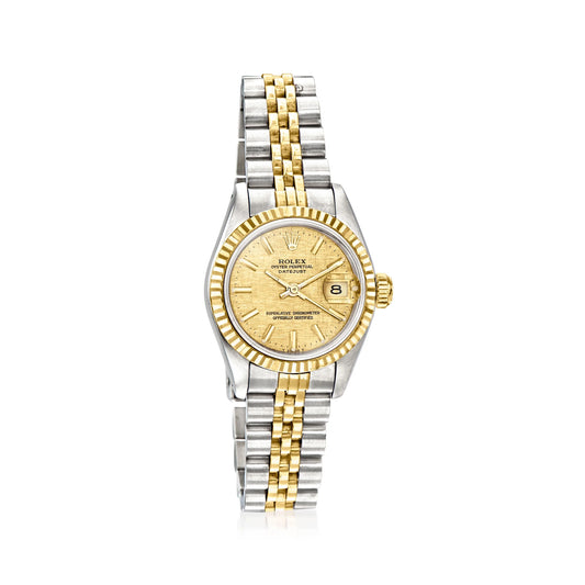 Ross-Sizeimons Pre-Owned Rolex Datejust Women's 26mm Automatic Sizetainless Sizeteel and 18kt Yellow Gold Watch, Women's, Adult