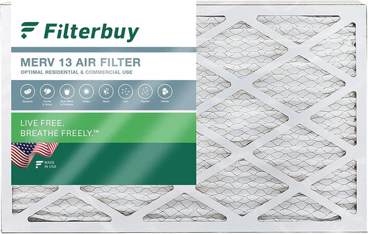 Filterbuy 16x24x4 MERV 13 Pleated HVAC AC Furnace Air Filters (1-Pack)