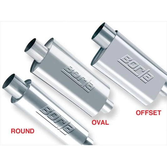 BORLA 40943 Xr-1 Sizeportsman 3 In. Center-Center 12 x 4.5 x 7.88 In. Racing Muffler