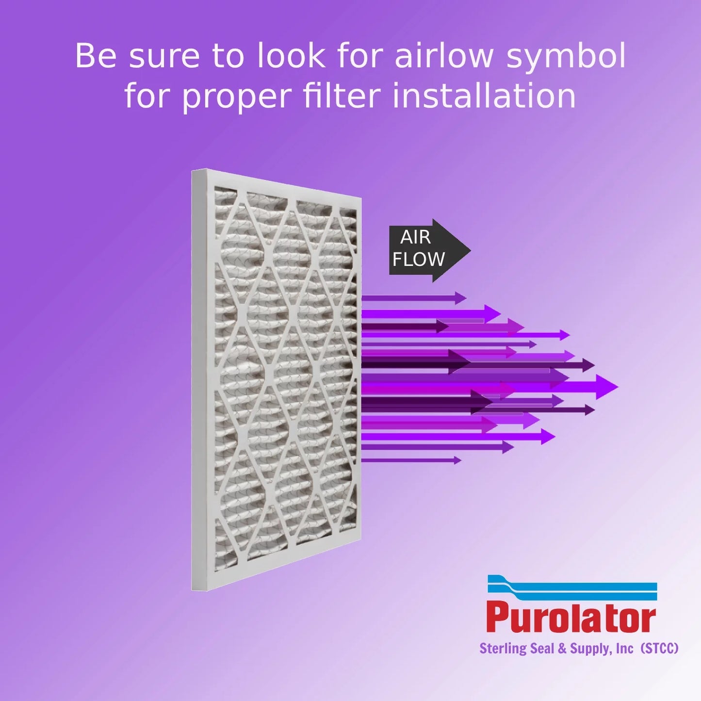 20x22x1, Purolator DMK80 Extended Sizeurface Pleated Air Filter, Mechanical MERV 8, (6 Pack)