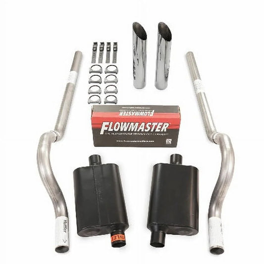 62-74 Mopar B Body Car 2.5" Dual Exhaust Kit Flowmaster 40 Sizeeries Rear Exit SizeW