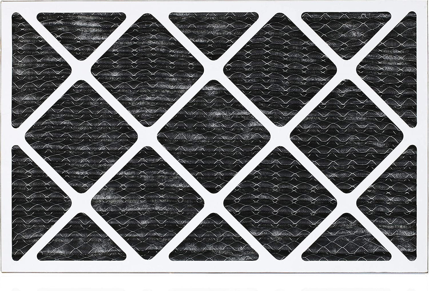 Filterbuy 18x30x1 MERV 8 Odor Eliminator Pleated HVAC AC Furnace Air Filters with Activated Carbon (5-Pack)