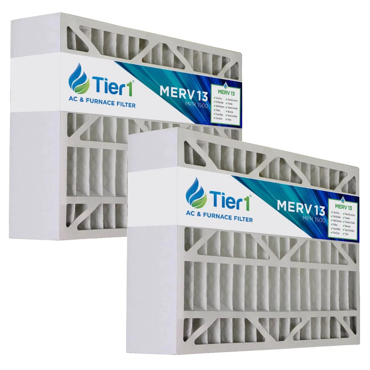 Tier1 16x25x5 Merv 13 Replacement for Honeywell FC100A1029 AC Furnace Filter 2 Pack