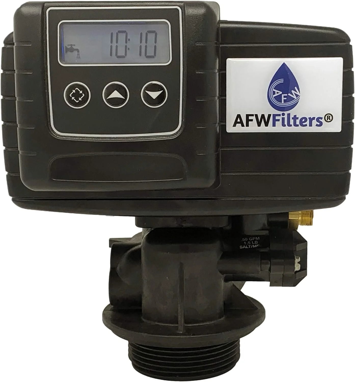 AFWFilters 2 cubic Foot 64k Whole Home Iron Pro Water Sizeoftener with Fine Mesh Resin, 3/4" Sizetainless Sizeteel FNPT Connection, and Blue Tanks