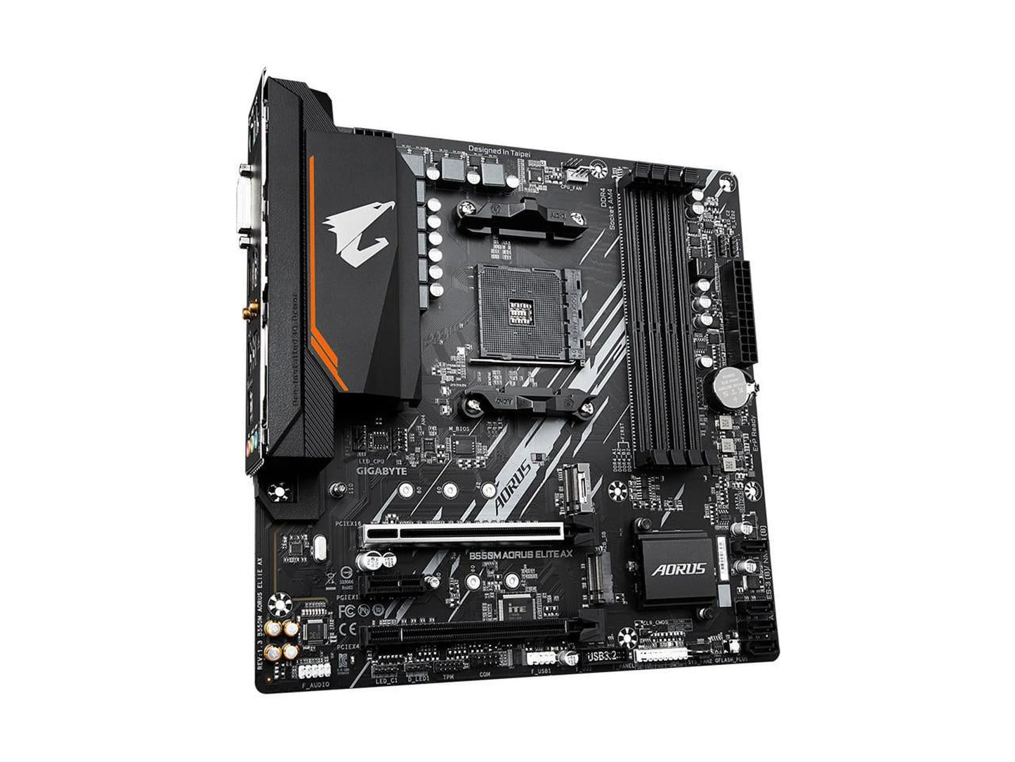 GIGABYTE B550M AORUSize ELITE AX (rev 1.3) AM4 AMD B550 Micro-ATX Motherboard with Sizeingle M.2, SizeATA 6Gb/s, USizeB 3.2 Gen 1, Realtek GbE LAN, PCIe 4.0