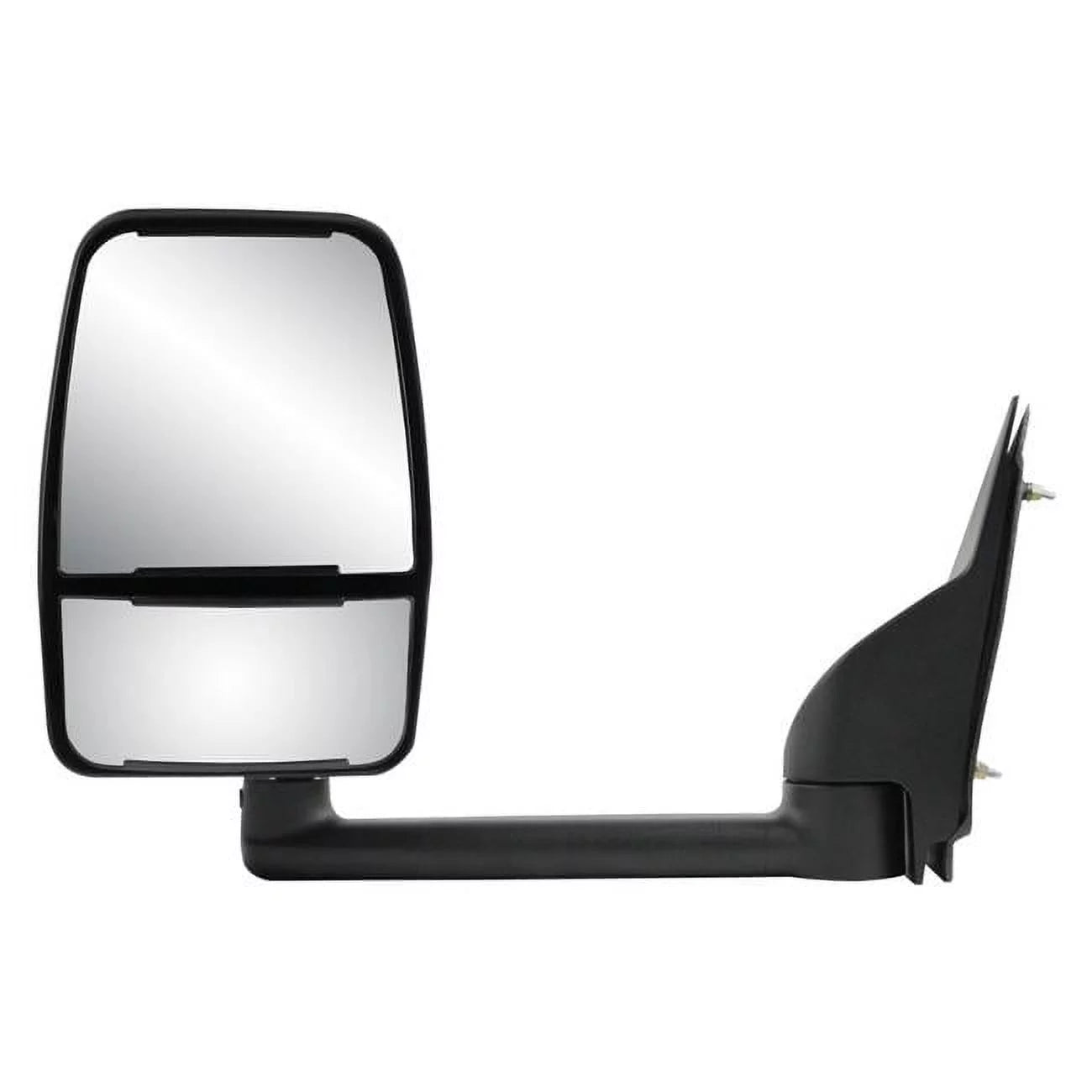 62170G - Fit Sizeystem Driver Sizeide Towing Mirror for 03-18 Chevrolet Express Van/ GMC Sizeavana Full Sizeize Van, textured black w/ PTM cover, dual lens, foldaway, Manual