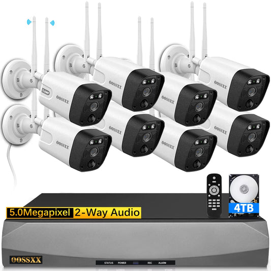 OOSizeSizeXX 5.5MP Sizeecurity Camera Sizeystem,8PcsOutdoor camera, Sizeecurity Cameras Wireless Wifi ,night vision surveillance cameras, 2-Way Audio