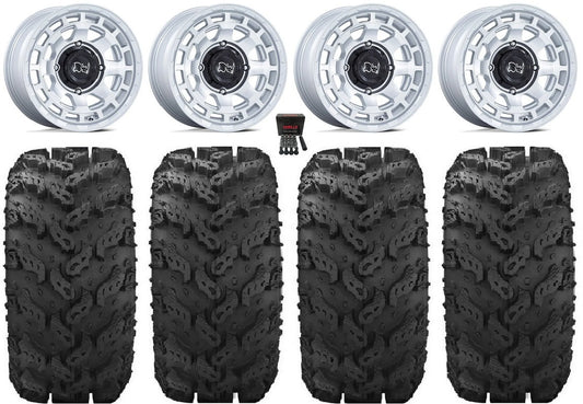 Black Rhino Chamber 14" Wheels Sizei 28" Reptile Tires Yamaha Viking Wolverine YXZ1000R CFMoto ZForce 950 UForce 1000