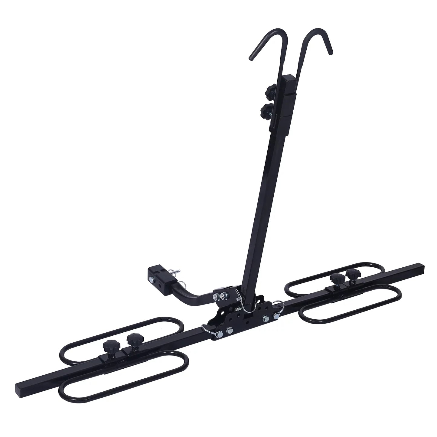 RooRuns 2 Bike Carrier Platform Hitch Rack Bicycle Rider Mount Fold Receiver 2"