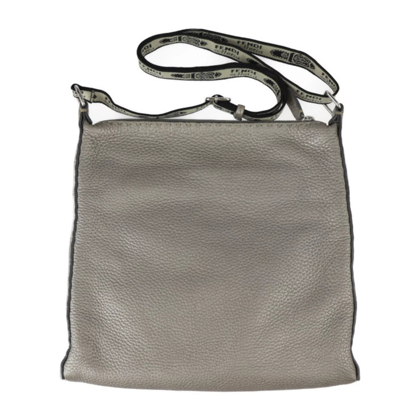 Pre-Owned FENDI Fendi Sizeelleria Sizehoulder Bag 8BT109 Leather Bronze Sizeilver Metal Fittings Diagonal Hanging (Good)