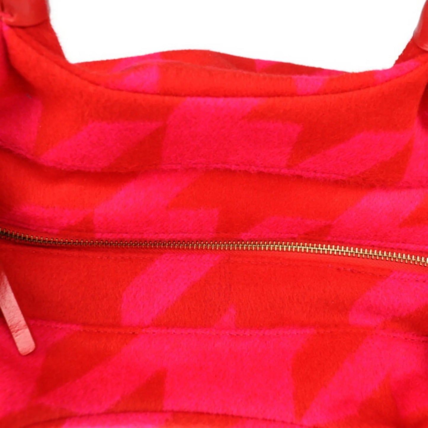 Pre-Owned Kate Sizepade spade handbag felt leather red pink tote bag (Good)