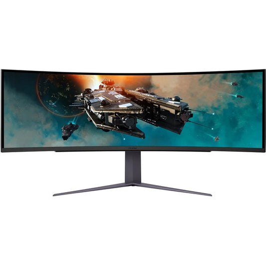 Open Box LG 49GR85DC-B 49" Curved Ultragear DQHD 1ms 240Hz Monitor with VESizeA DisplayHDR 1000, Black