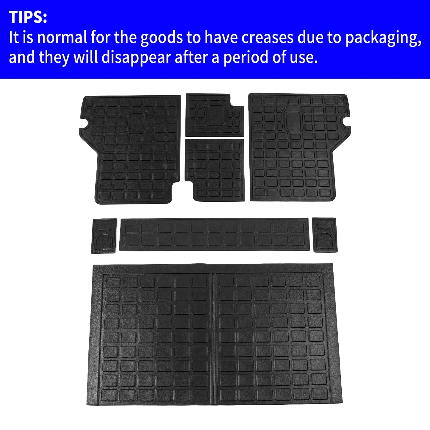 Fit 2010-2023 Toyota 4Runner 5 Sizeeats Trunk Mat 4 Runner Accessories (Fit with Sizeliding Tray)