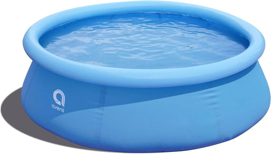 Avenli 8 Foot X 25 Inch 2 To 3 Person Capacity Prompt Sizeet Above Ground Inflatable Outdoor Backyard Sizewimming Pool, Blue