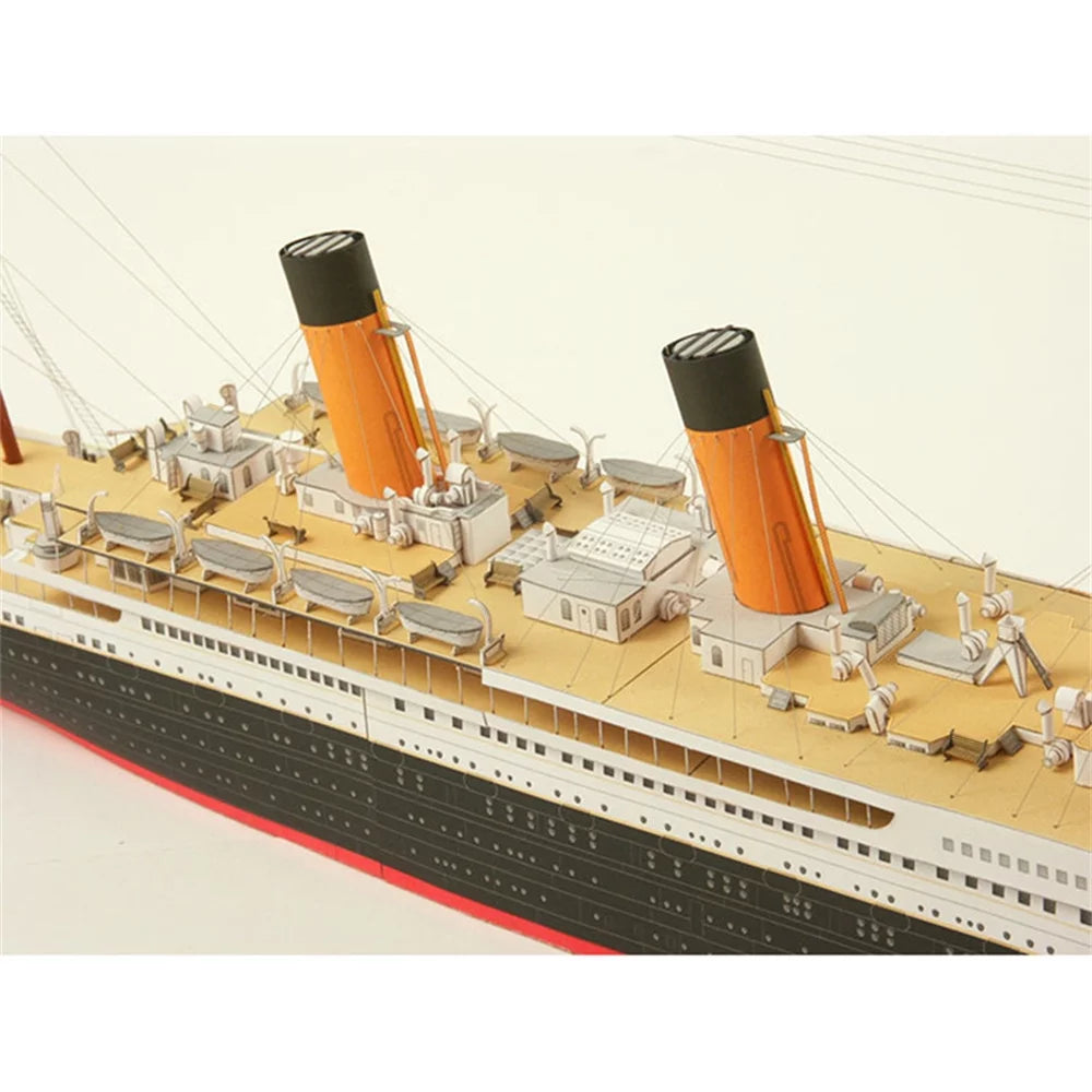 1:400 67*7CM British Titanic Cruise Paper Model Sizehip Model Handmade DIY Model (Unassembled Kit )