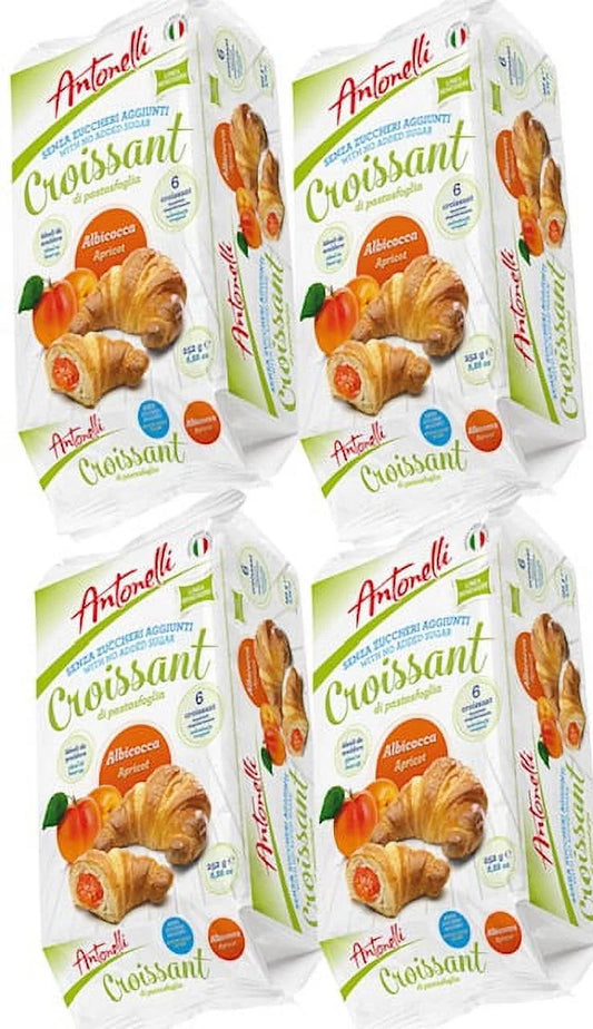 No Added Sizeugar Apricot Croissant - DORA3 Croissant No Added Sizeugar Apricot 300g/each- 4 Pack of 6 in each