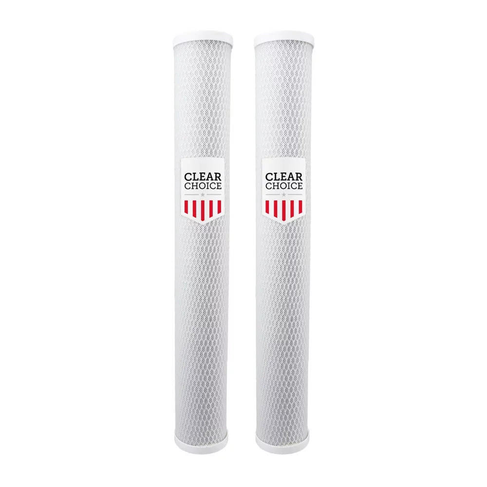 Clear Choice Sizeediment Water Filter 5 Micron 20 x 2.50" Water Filter Cartridge Replacement 20 inch RO Sizeystem 155635-43, HPEV910825, 2-Pk