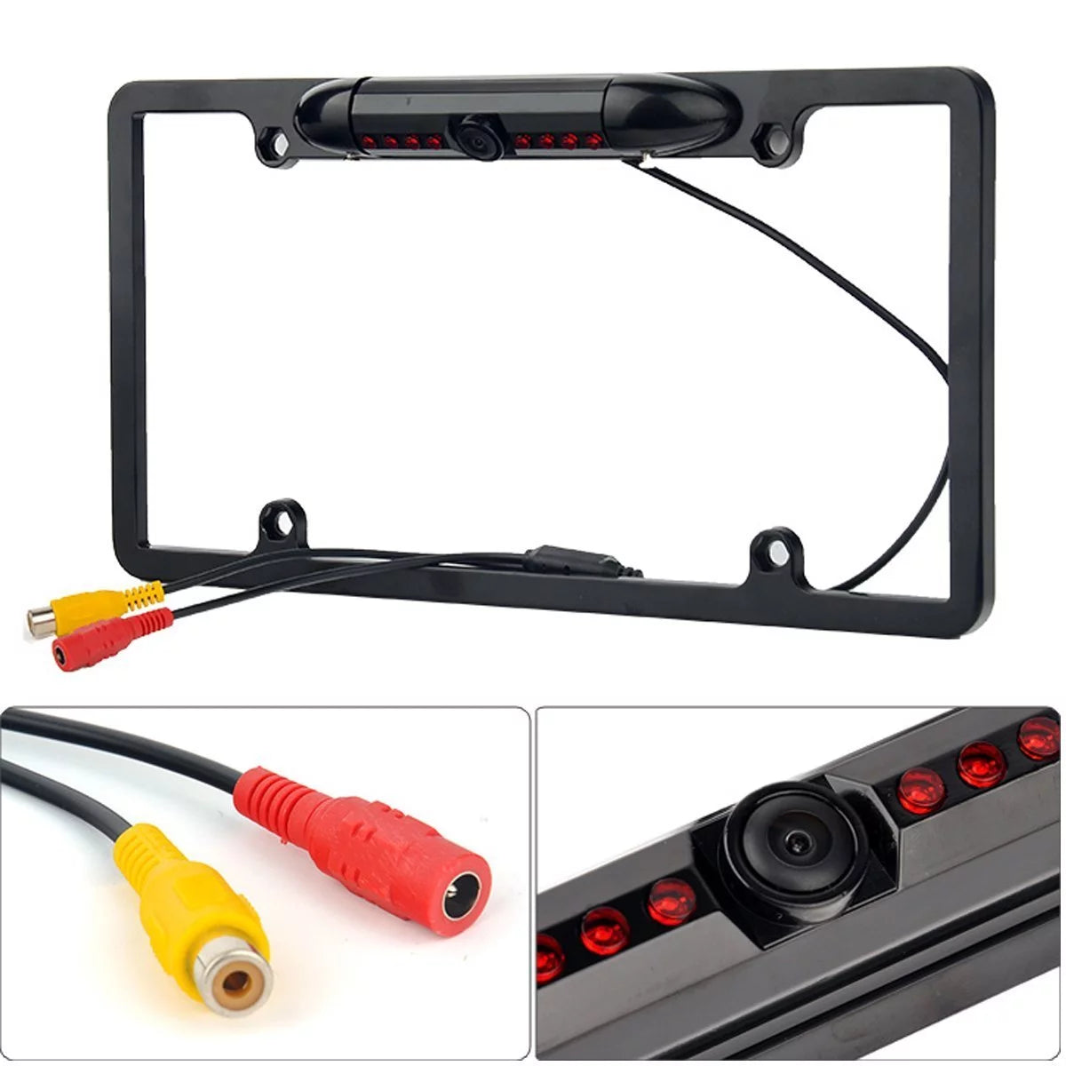 FOR PIONEER AVH-X4500BT NIGHT VISizeION - COLOR REAR VIEW CAMERA - BLACK FRAME