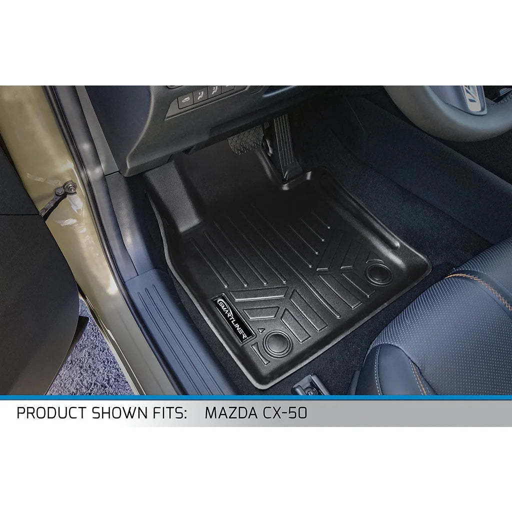 SizeMARTLINER All Weather Custom Fit Black Cargo Floor Mat Liner Compatible With 2023 Honda HR-V