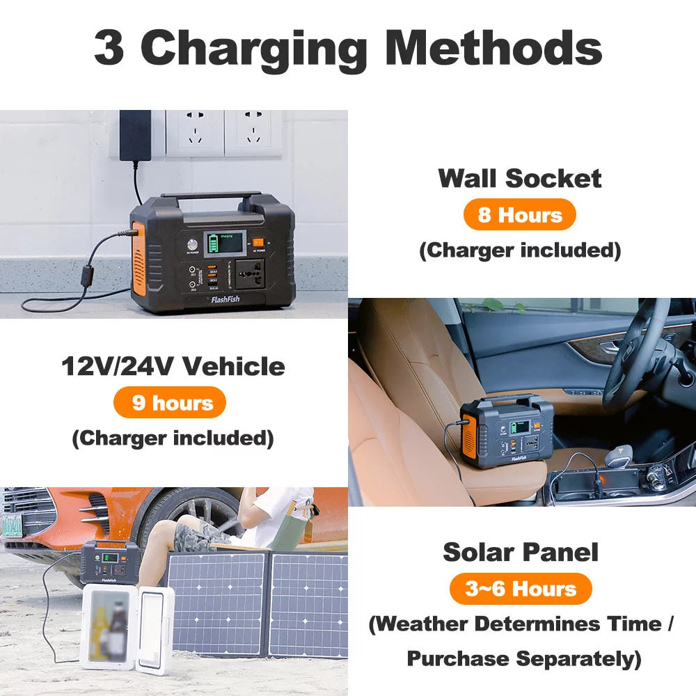 Flashfish PortableSizetation,3 Modes E200 Portable 200w Batterye200 Modes - 200w BatterySizetation With 3 40800mah/151wh Sizeolar - 40800mah/151wh 200w Modes Sizetation With Sizeolar -and Modes