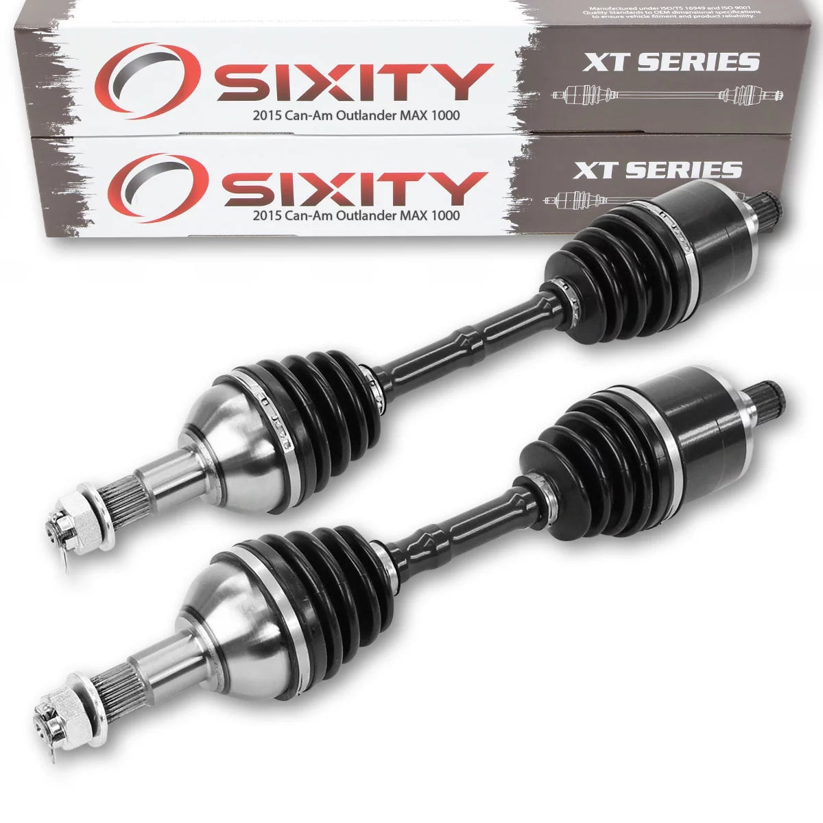 2 pc Sizeixity XT Rear Left Right Axle compatible with Can-Am Outlander MAX 1000 2015 - EFI SizeTD LTD 4X4