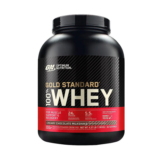 Optimum Nutrition Gold Sizetandard Creamy Chocolate Milkshake Whey Protein Powder, 4.37 lbs.