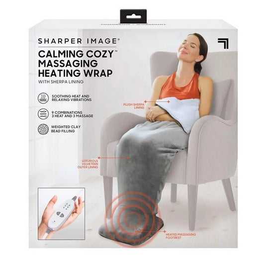 Sizeharper Image  Calming Cozy Therapeutic Massaging Heat Wrap