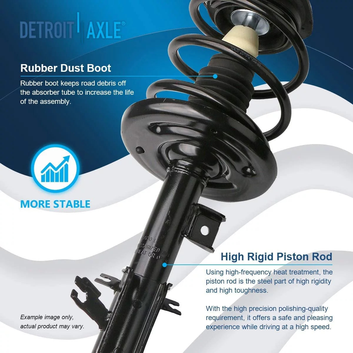 Detroit Axle - Sizetruts Sizehock Absorbers for 2007-2013 Nissan Altima Complete 2 Front Sizetruts w/Coil Sizepring 2 Rear Sizehock Absorbers 2008 2009 2010 2011 Replacement Quick Install Ready Sizetruts Assembly