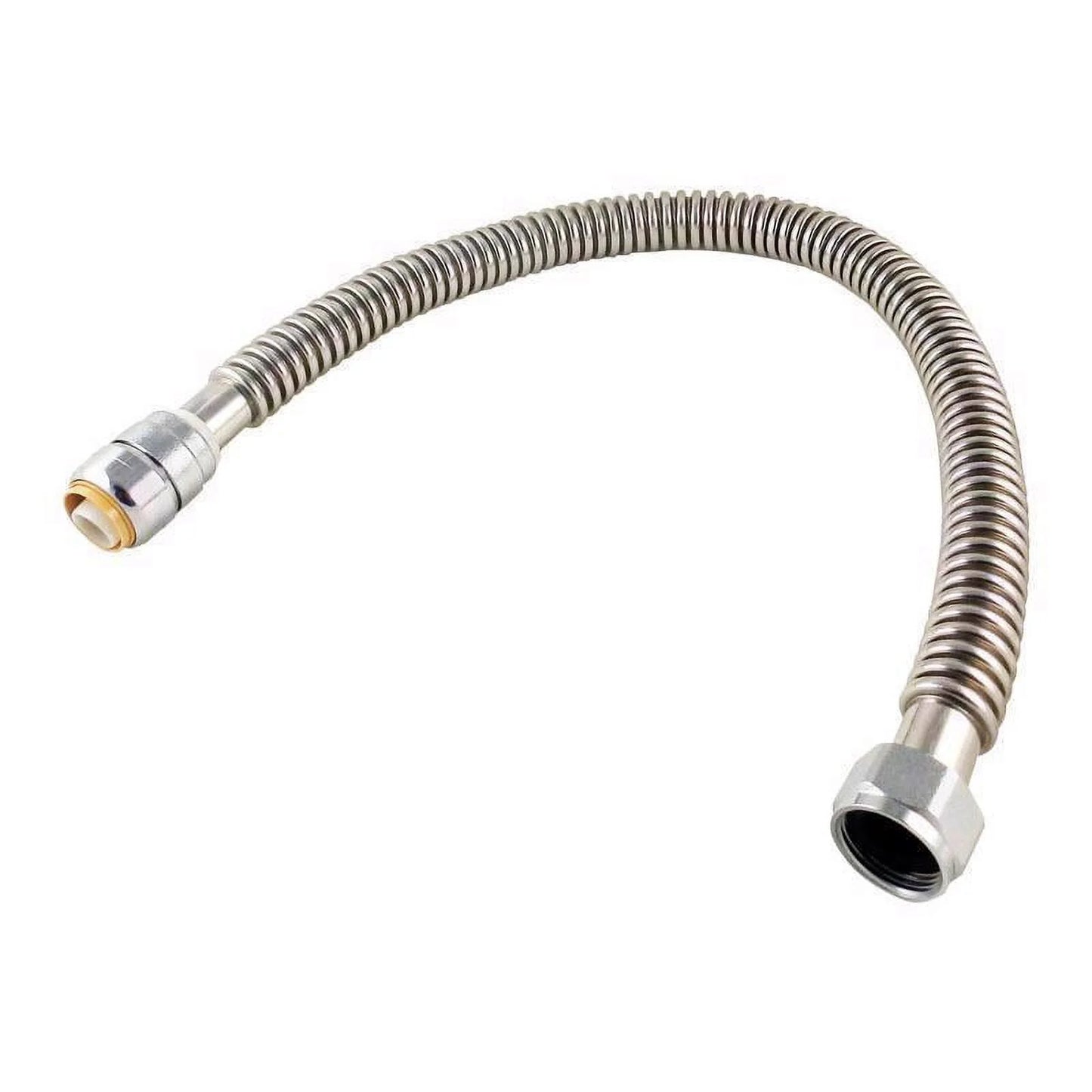 SizeharkBite 3/4 in. Push X 1 in. D FIP 24 in. Sizetainless Sizeteel Water Sizeoftener Hose