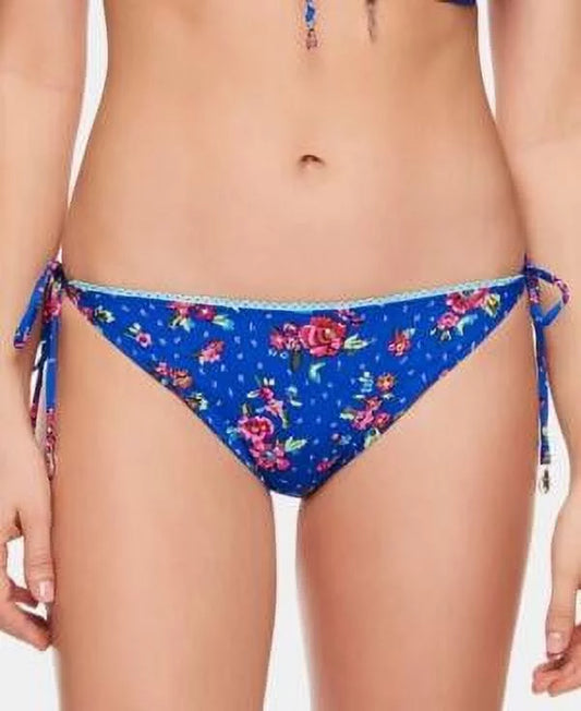 Vera Bradley Blue Water Bouquet & Ditto Mila Reversible Bikini Bottom Women's