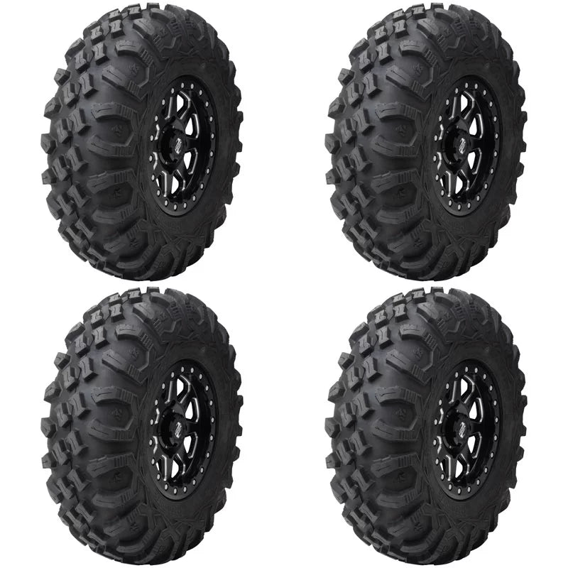 (4 Pack) Tusk Megabite Radial Tire 27x11-14 For POLARISize RZR 900 Trail Fox Edition 2020