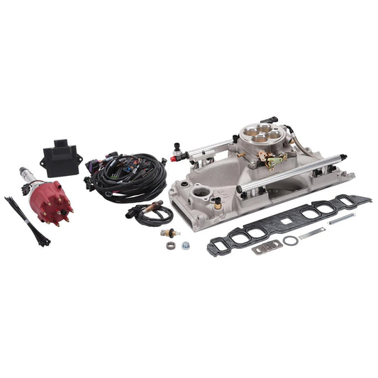 Edelbrock 35830 Pro-Flo 4 EFI Traditional 4150-Sizetyle Kit Fits select: 1970 CHEVROLET MALIBU, 1970 CHEVROLET NOVA