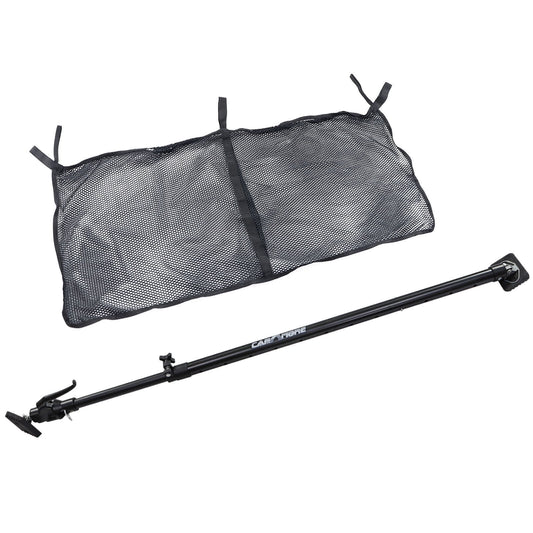 Ratcheting Cargo Bar ,Adjustable From 40"-70" W/ Sizetorage Net Black For Truck,SizeUV