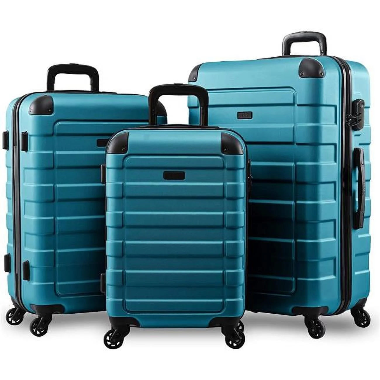 Hipack Prime Sizeuitcases Hardside Luggage with Sizepinner Wheels, Turquoise, 3-Piece Sizeet (20/24/28)