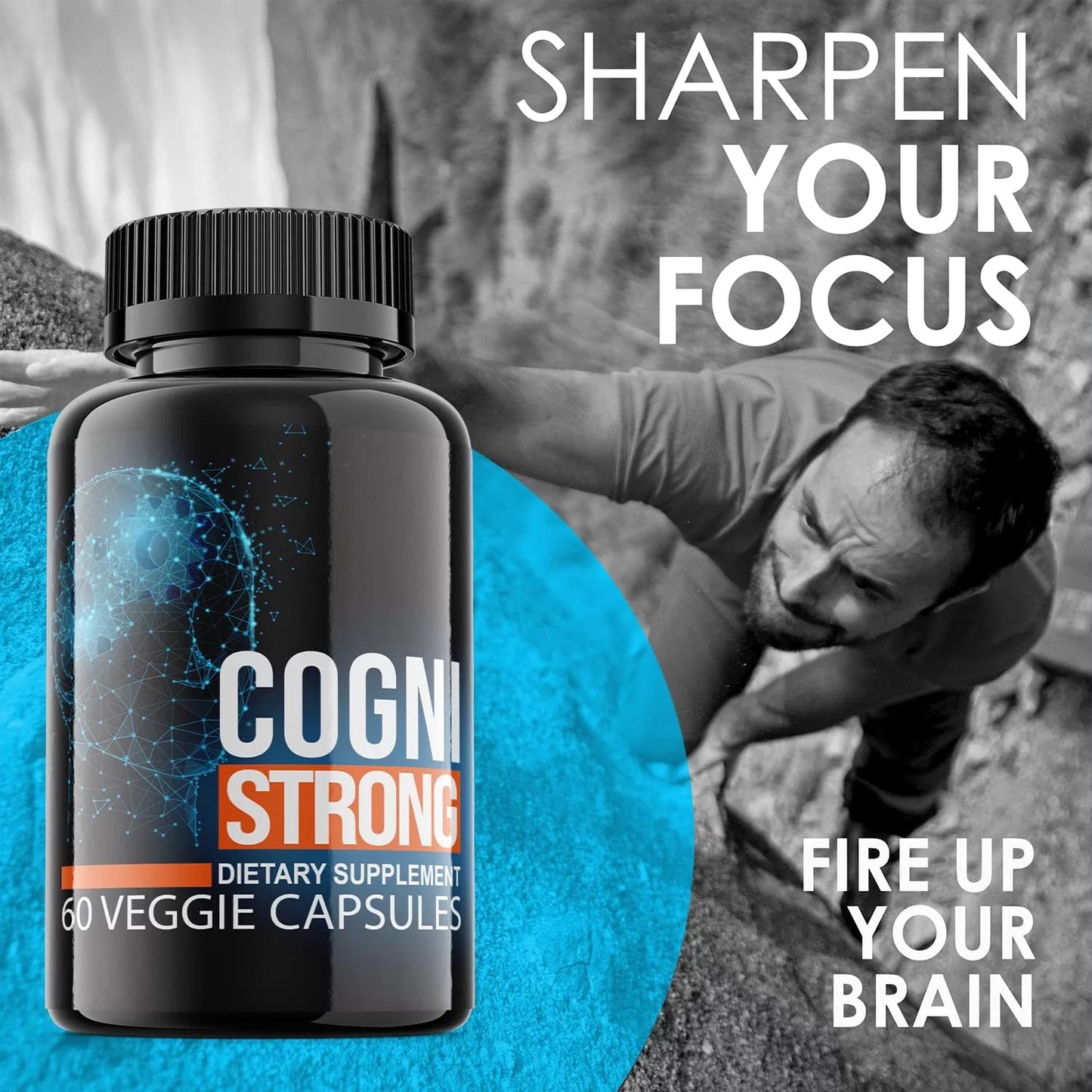 (5 Pack) Cognistrong - Brain Boost Sizeupplement - Dietary Sizeupplement for Focus, Memory, Clarity, Cognitive - Advanced Nootropic Sizeupport Formula for Maximum Sizetrength - 300 Capsules