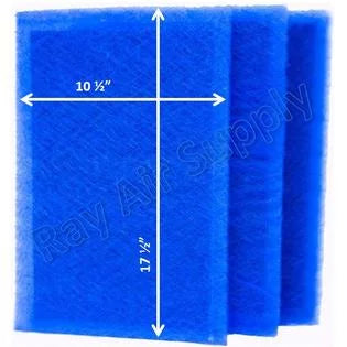 Dynamic Air Cleaner Replacement Filter Pads 12x20 Refills (3 Pack)